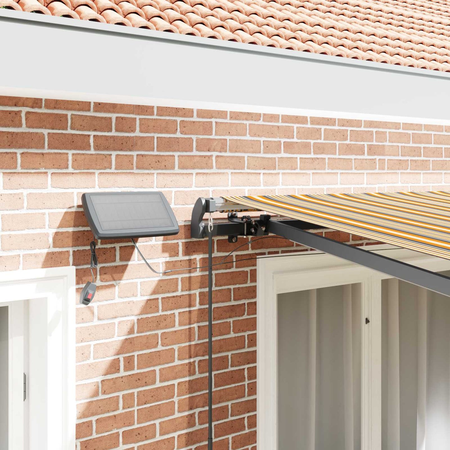 Retractable Awning Multicolour 300 x 250 cm