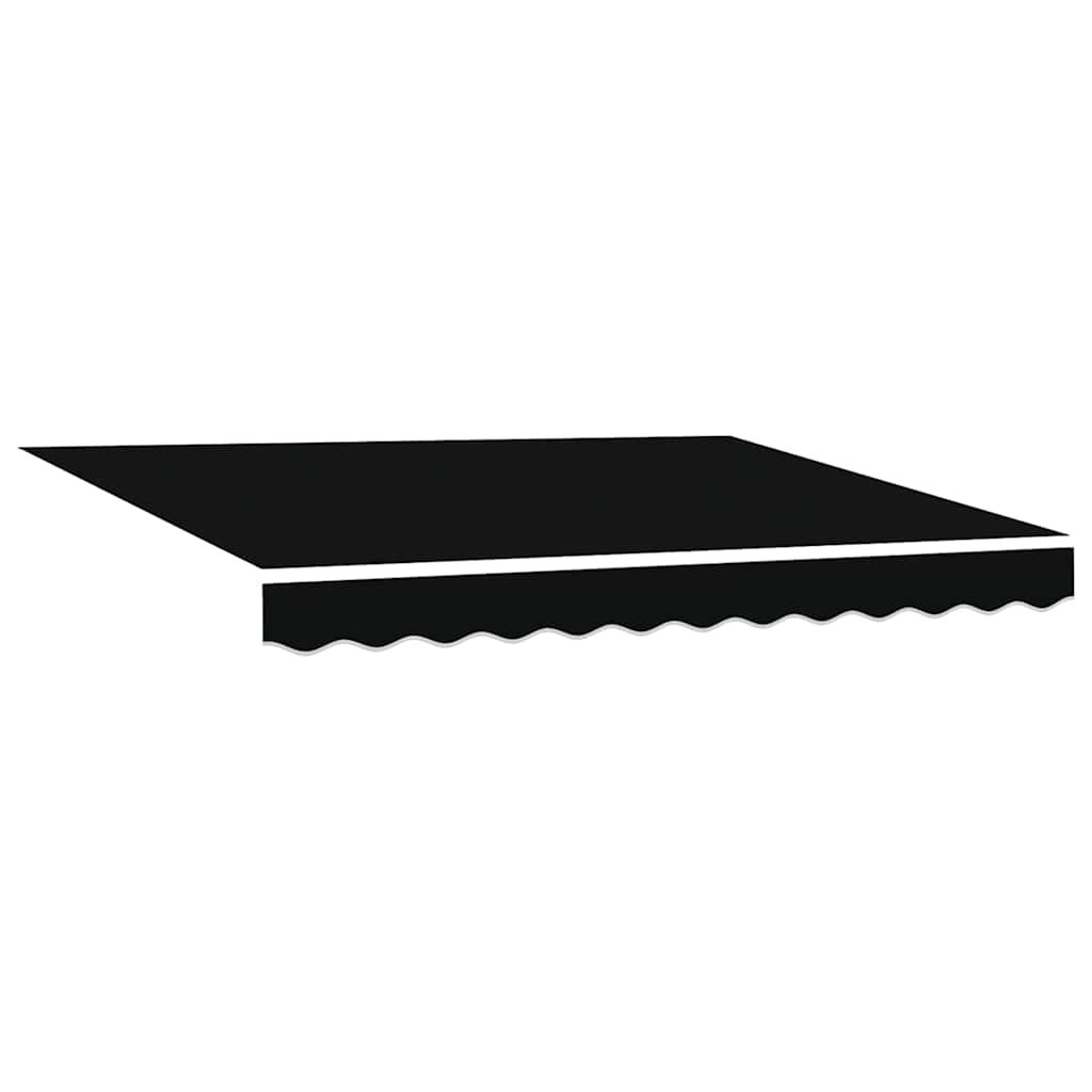 Retractable Awning Black 300 x 250 cm Fabric and Steel