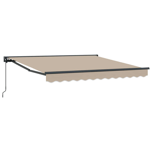 Awning Frame Beige 300 x 250 cm Polyester with PU coating