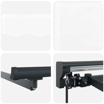 Awning Frame White 300 x 250 cm Polyester with PU coating