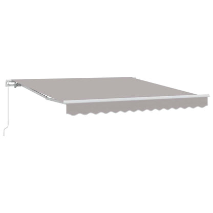 Retractable Awning Light Grey 300 x 250 x 165 cm