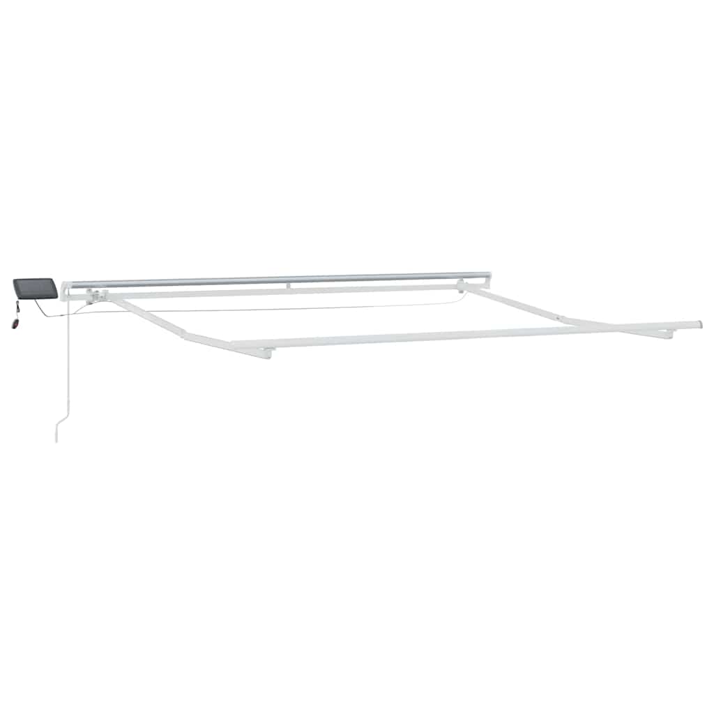 Retractable Awning Light Grey 300 x 250 cm Fabric and Steel