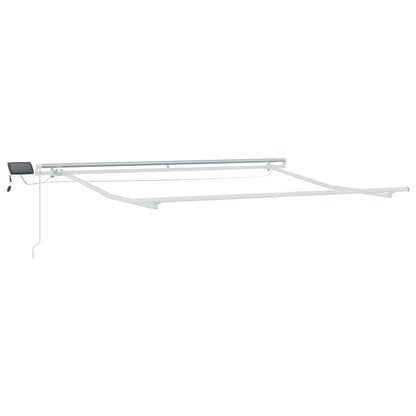 Retractable Awning Light Grey 300 x 250 cm Fabric and Steel