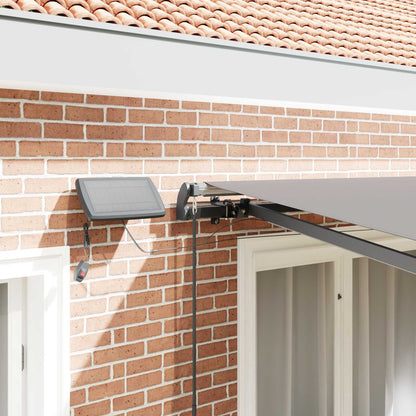 Retractable Awning Light Grey 300 x 250 cm Fabric and Aluminium