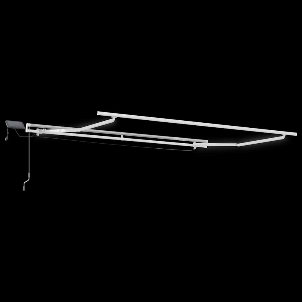 Retractable Awning Manual Green and yellow 300 x 250 cm