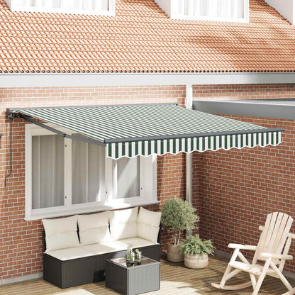 Awning Frame Green and White 300 x 250 cm