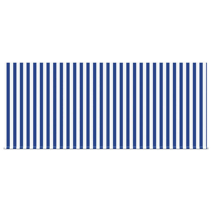 Retractable Awning Manual Blue and White 350 x 250 cm