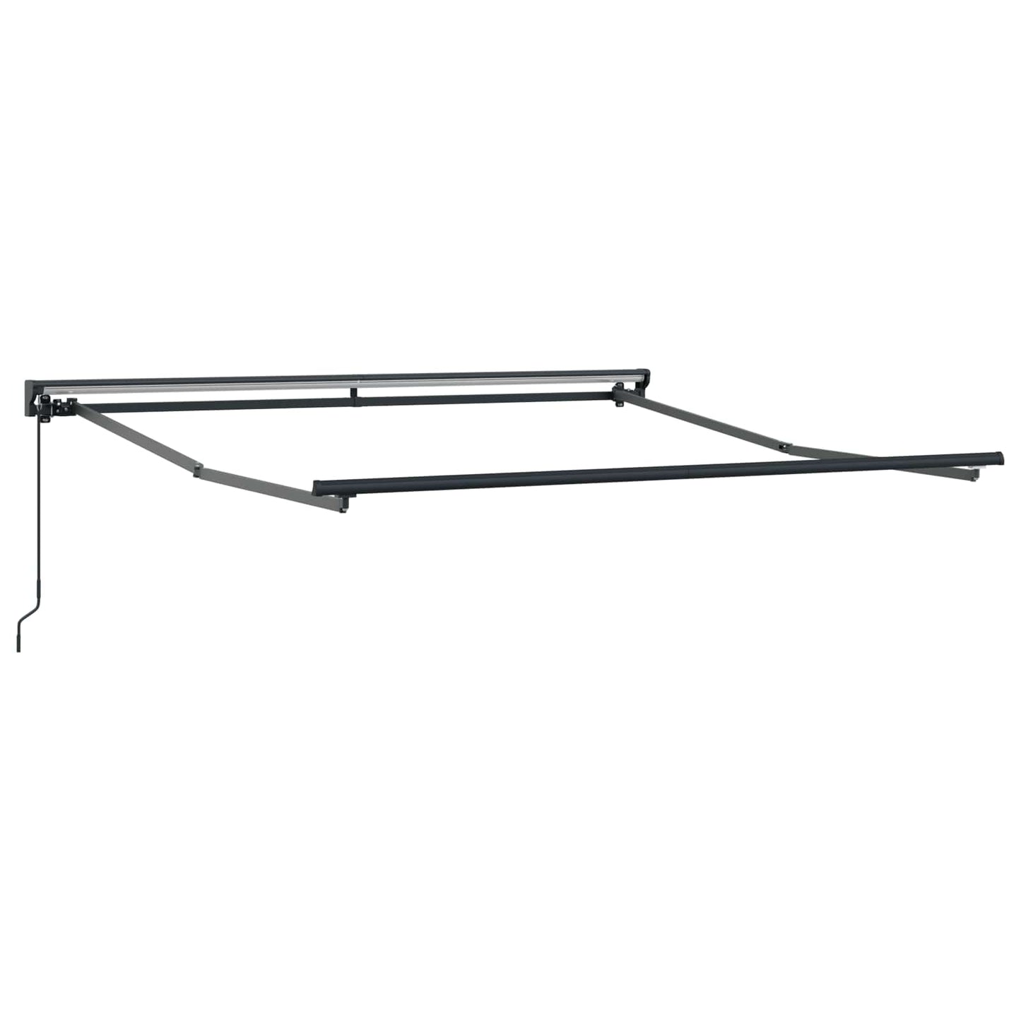 Retractable Awning Anthracite 350 x 250 cm Aluminium and Fabric