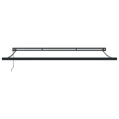 Retractable Awning Red and Black 350 x 250 cm Fabric