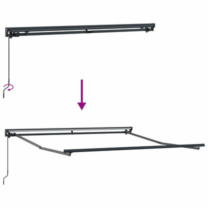 Awning Frame Multicolour 350 x 250 cm Polyester with PU coating