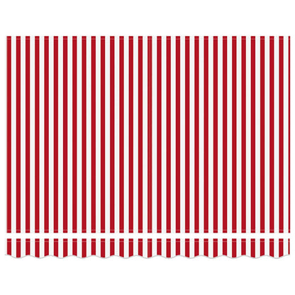 Retractable Awning Red 350 x 250 cm Polyester and Aluminium