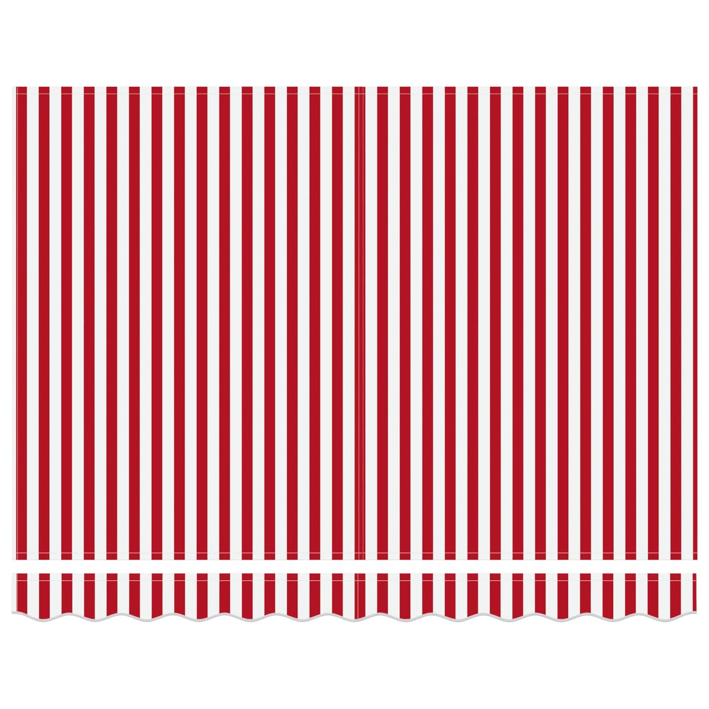 Retractable Awning Red and White 350 x 250 cm