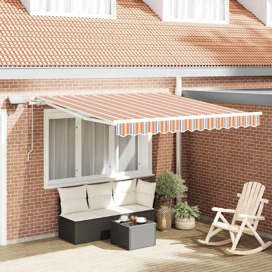 Retractable Awning Multicolour 350 x 250 cm