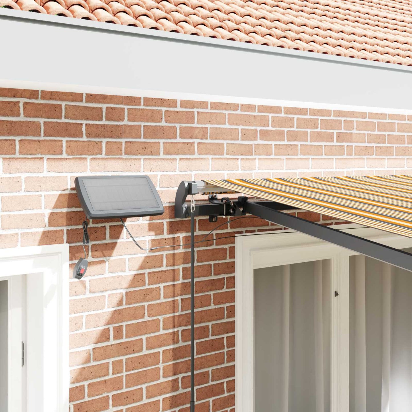 Retractable Awning Multicolour 350 x 250 cm