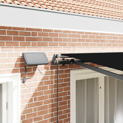 Retractable Awning Black 350 x 250 cm Fabric