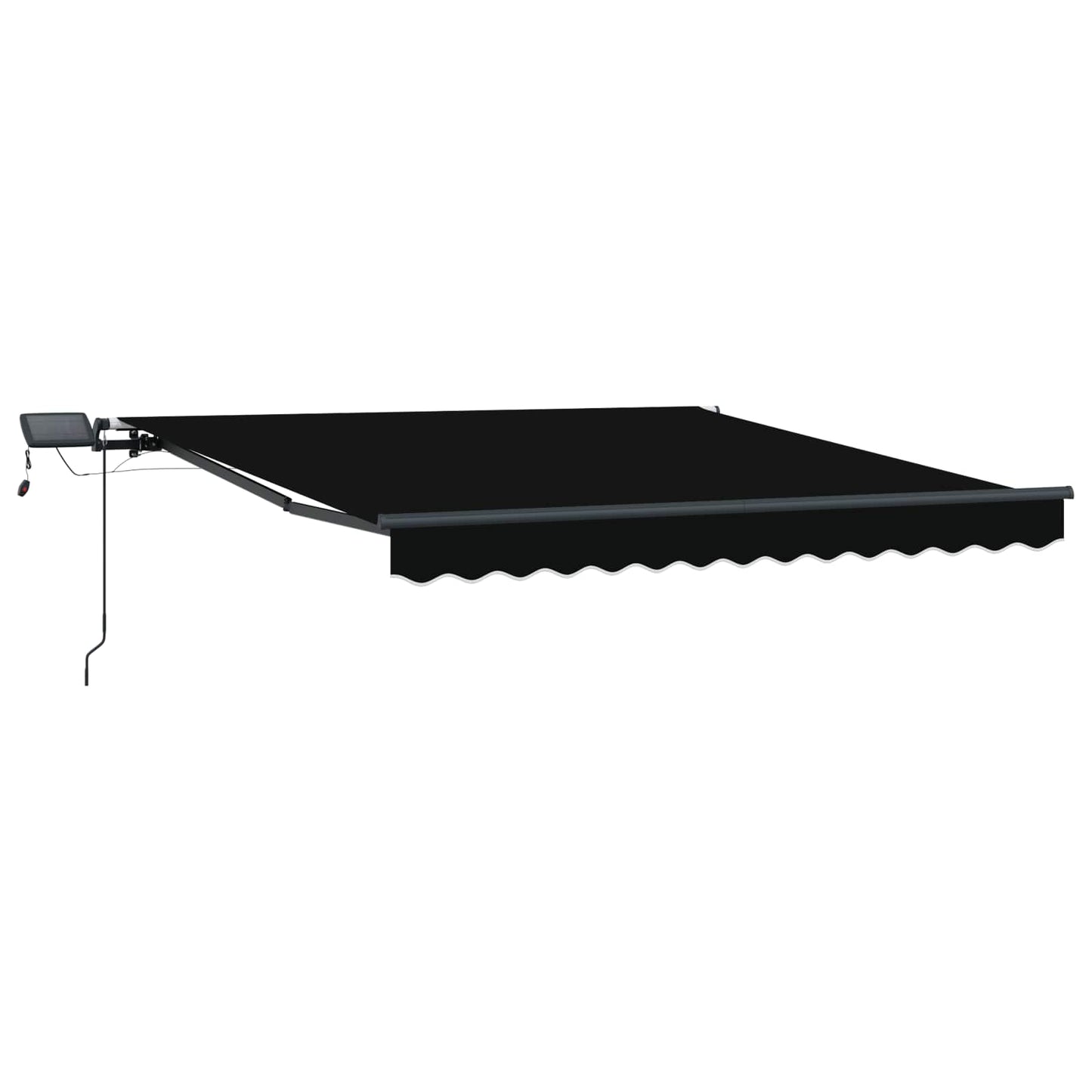 Retractable Awning Black 350 x 250 cm Fabric