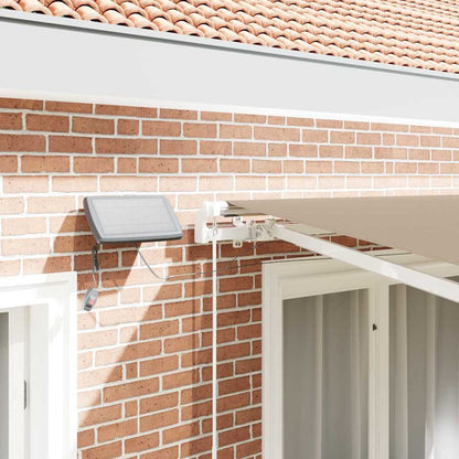 Retractable Awning Beige 350 x 250 cm Fabric and Aluminium