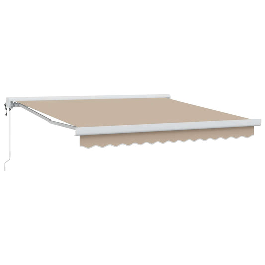 Awning Beige 350 x 250 x 165 cm Polyester and Aluminium