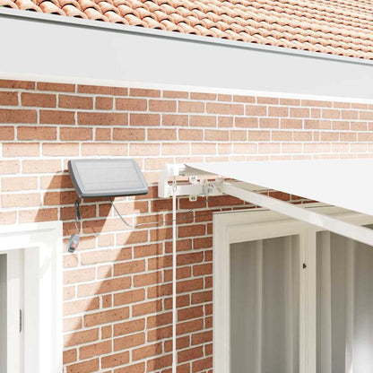 Retractable Awning White 350 x 250 cm Fabric and Aluminium