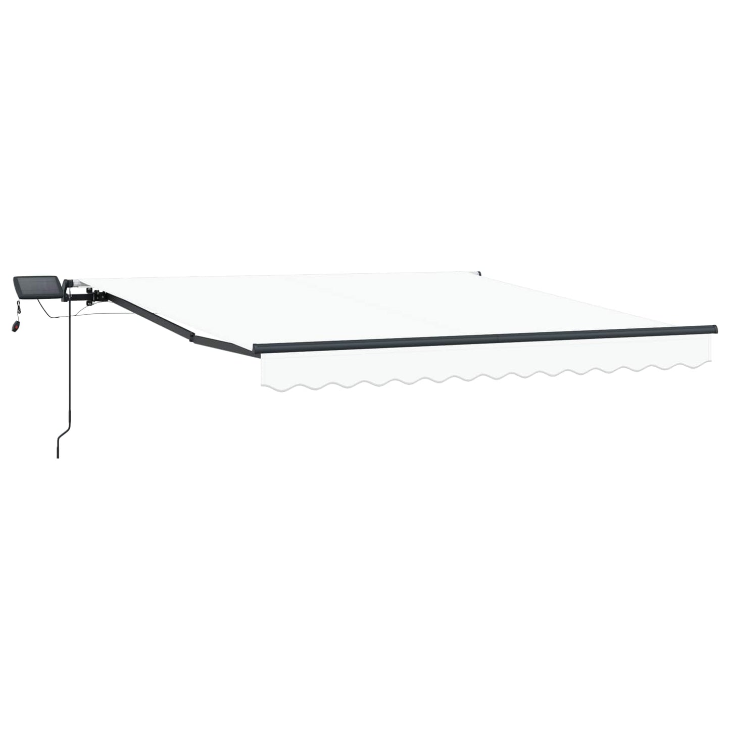 Retractable Awning White 350 x 250 cm Fabric