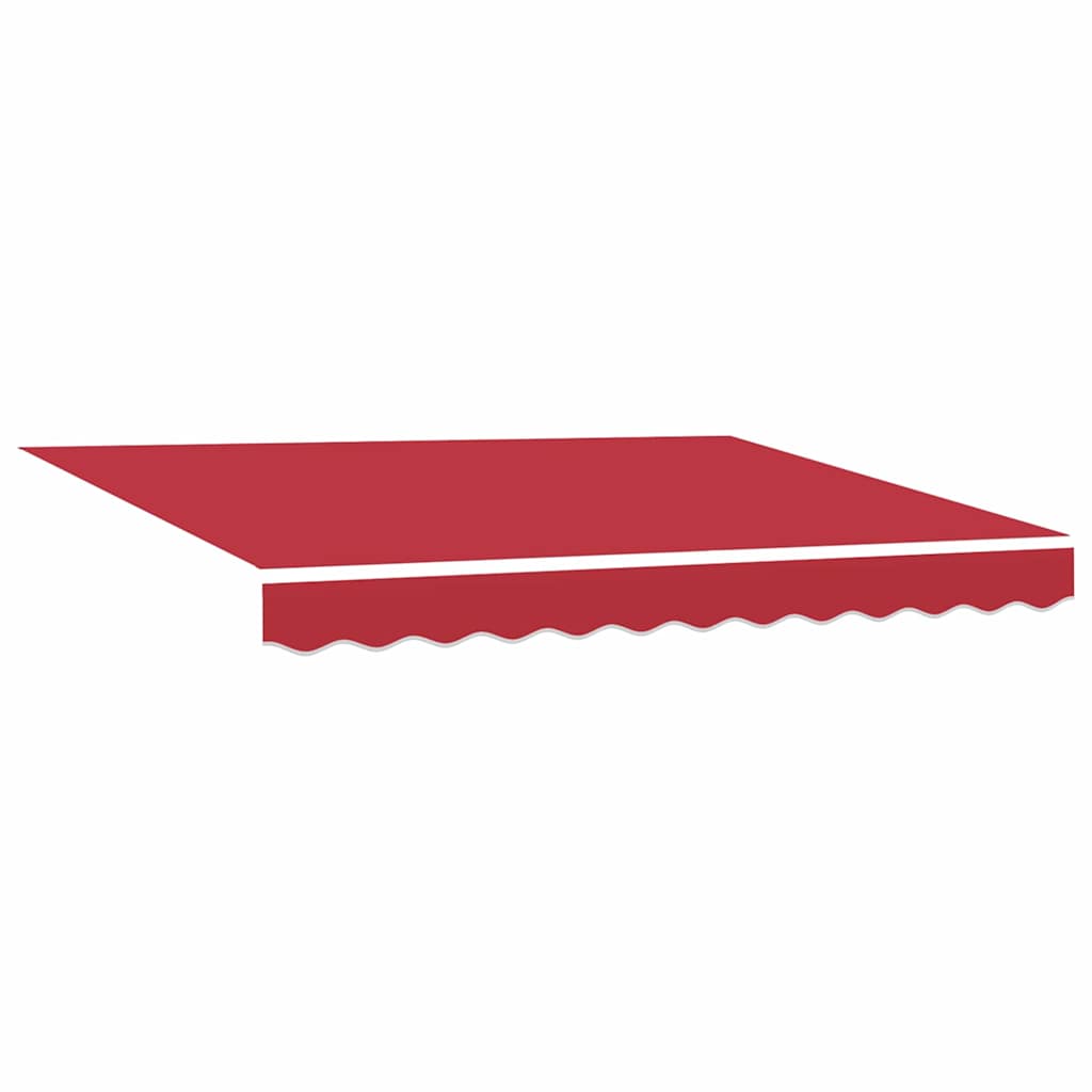 Retractable Awning Manual Red 350 x 250 cm Fabric and Steel