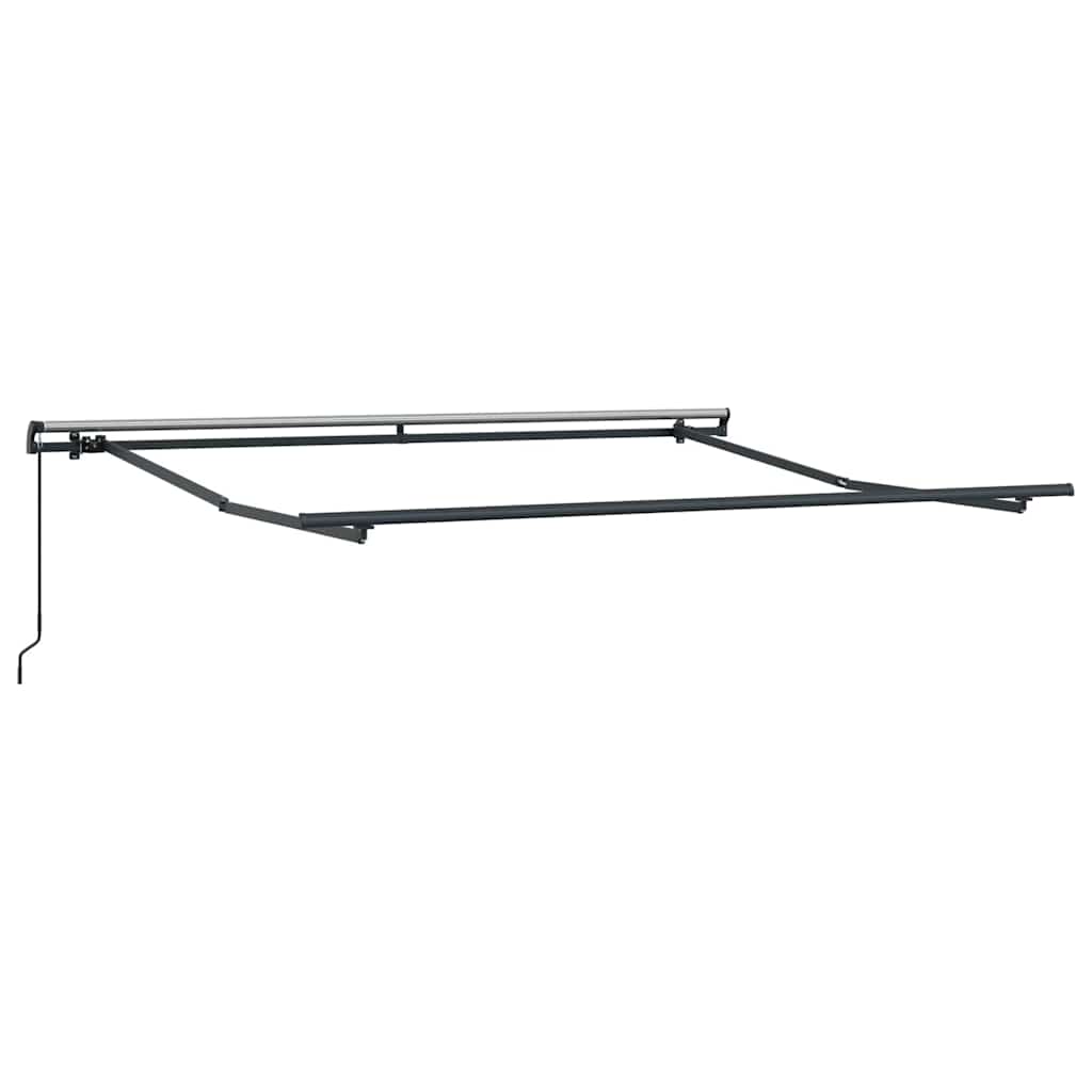 Retractable Awning Green and White 350 x 250 cm