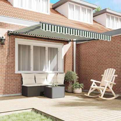 Awning Frame Green and White 350 x 250 cm