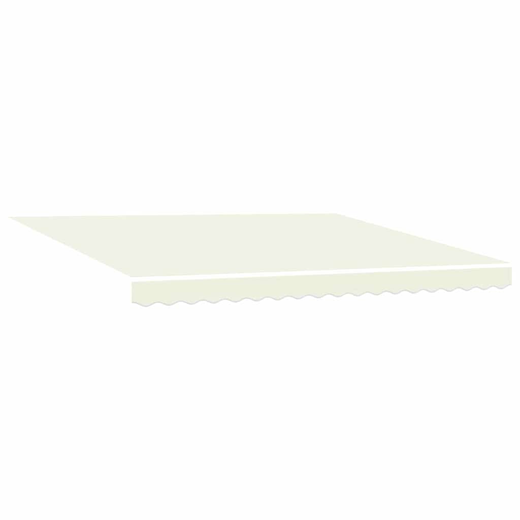 Retractable Awning Cream 400 x 300 cm Polyester and Aluminium
