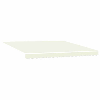 Retractable Awning Cream 400 x 300 cm Polyester and Aluminium