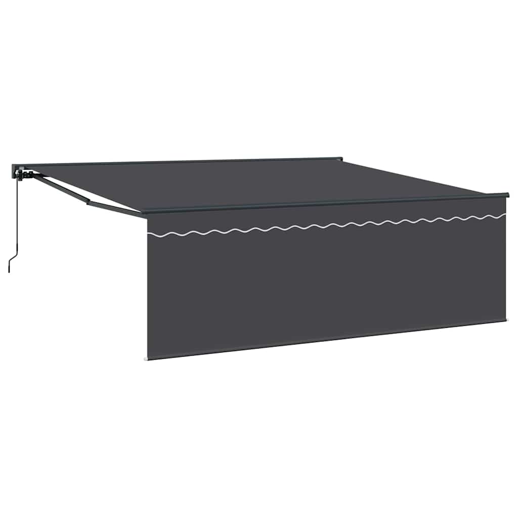 Retractable Awning Manual Anthracite 400 x 300 cm