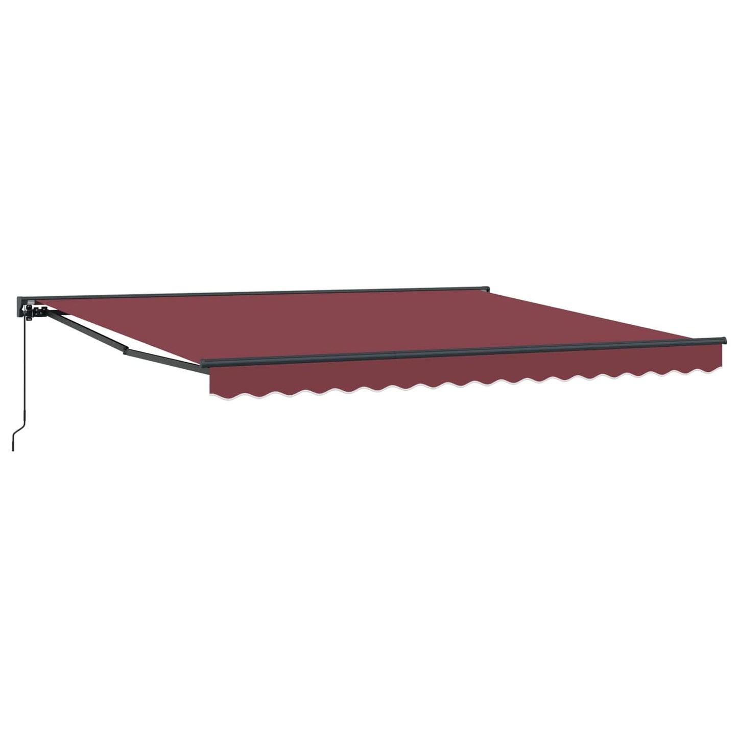 Awning Frame Burgundy 400 x 300 cm Polyester with PU coating