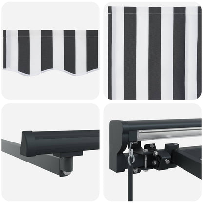 Awning Frame Anthracite and White 400 x 300 cm