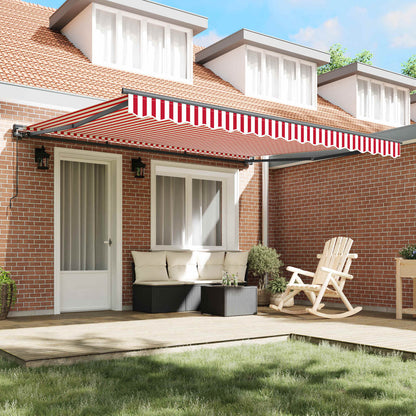 Awning Frame Red and White 400 x 300 cm