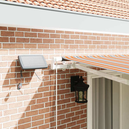 Retractable Awning Multicolour 400 x 300 cm Fabric and Steel