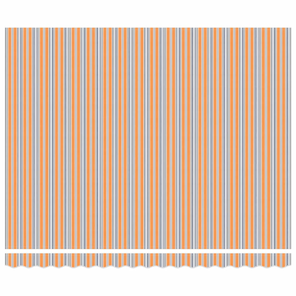 Retractable Awning Multicolour 400 x 300 cm Polyester and Steel