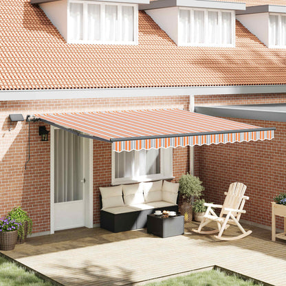 Retractable Awning Multicolour 400 x 300 cm