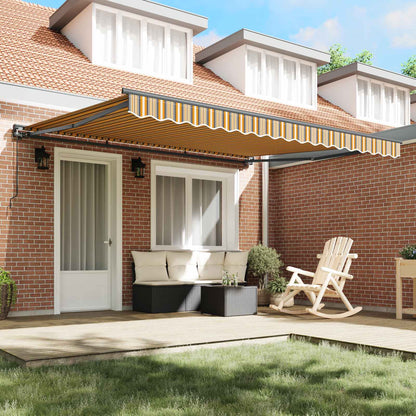 Awning Frame Yellow and Grey 400 x 300 cm
