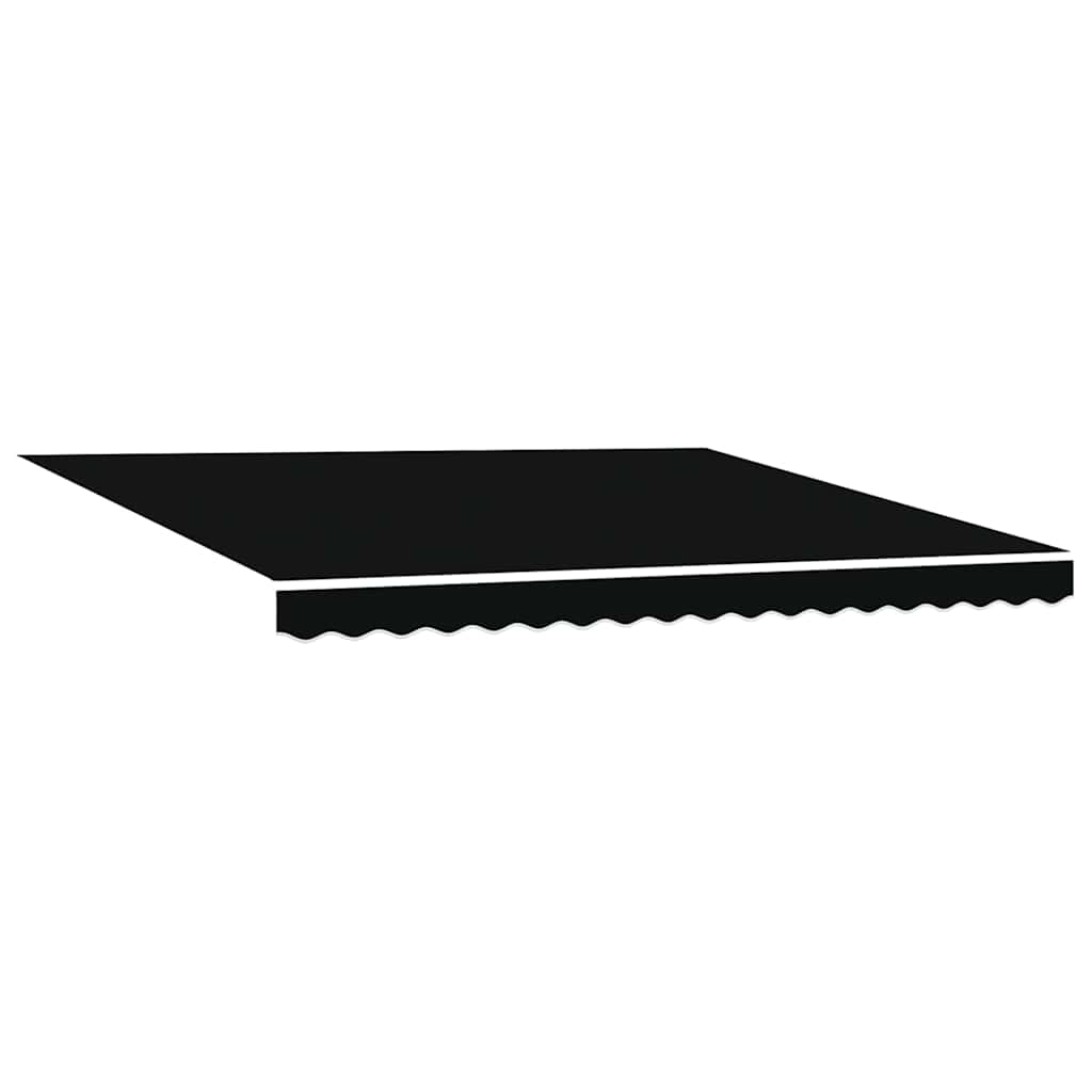 Retractable Awning Black 400 x 300 cm Fabric