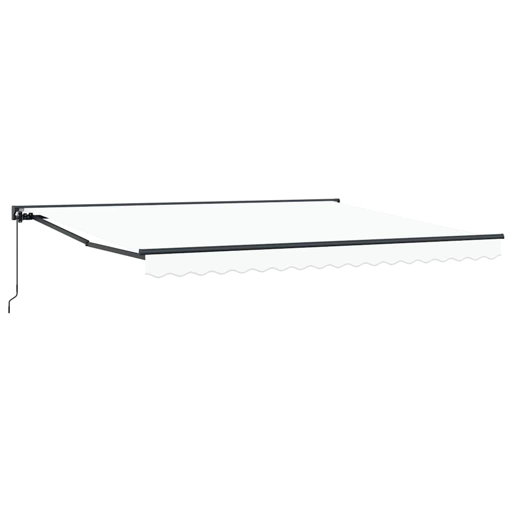 Awning Frame White 400 x 300 cm Polyester with PU coating
