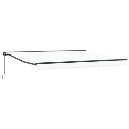 Awning Frame White 400 x 300 cm Polyester with PU coating