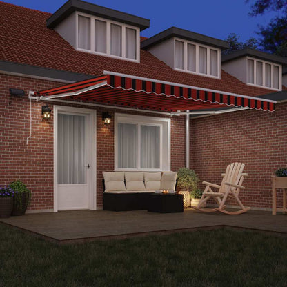 Retractable Awning Orange and brown 400 x 300 cm