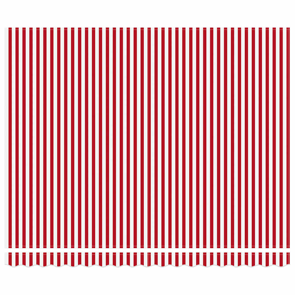 Retractable Awning Red and White 400 x 300 cm