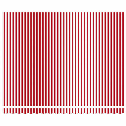 Retractable Awning Red and White 400 x 350 cm