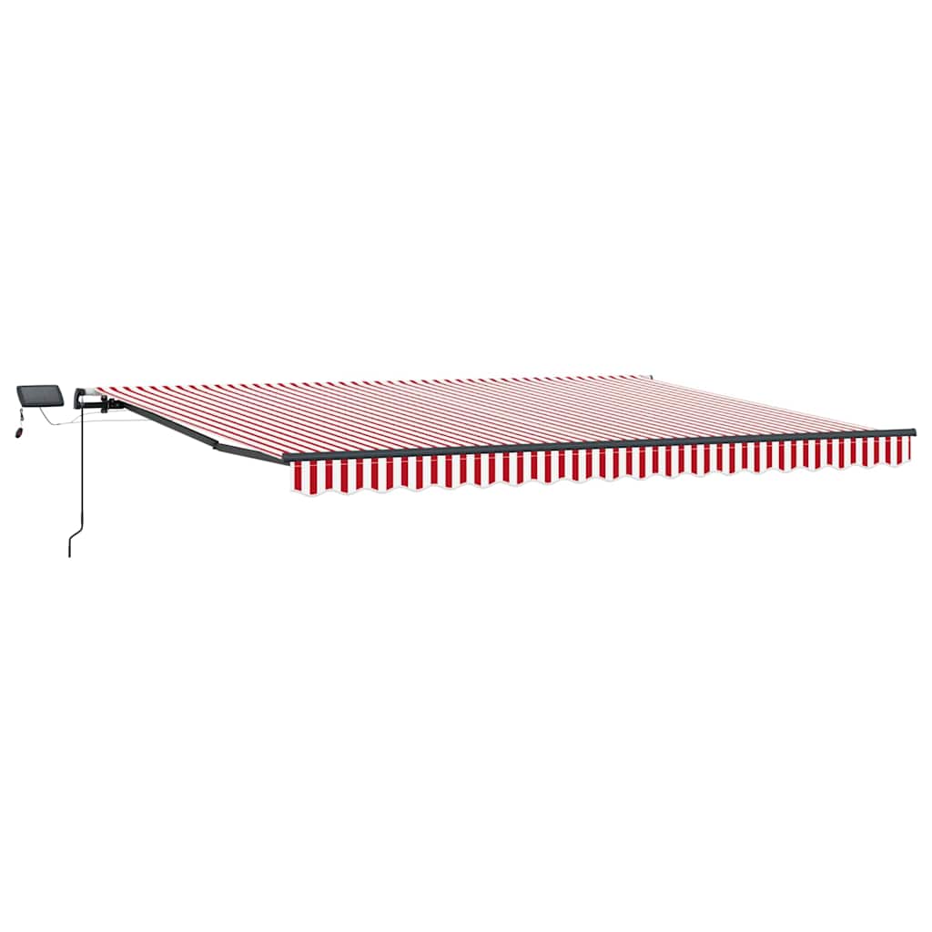 Retractable Awning Red and White 400 x 350 cm