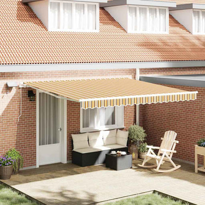 Retractable Awning Multicolour 400 x 300 cm