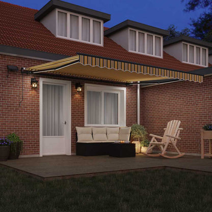 Retractable Awning Multicolour 400 x 350 cm Fabric