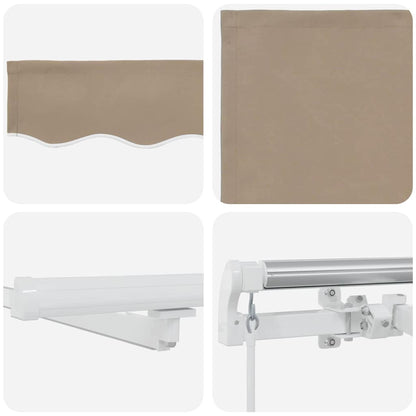Retractable Awning with Manual 400 x 350 cm Fabric