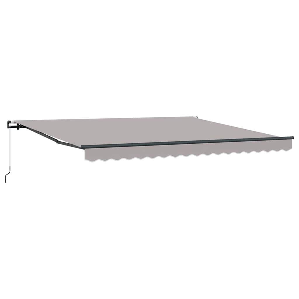 Retractable Awning Light Grey 400 x 350 cm
