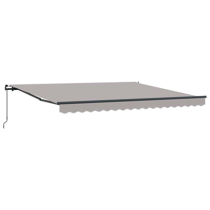 Retractable Awning Light Grey 400 x 350 cm