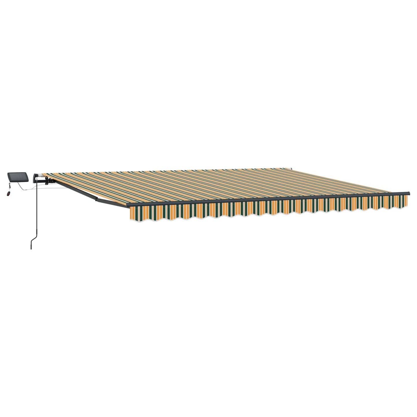 Retractable Awning Green and yellow 400 x 350 cm